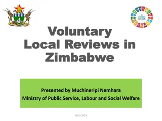 Voluntary Local Reviews in Zimbabwe: Strengthening SDGs 2023 Implementation