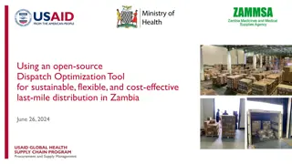 Using Open-Source Optimization Tool for Last-Mile Distribution in Zambia