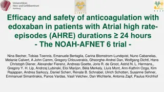 Efficacy and Safety of Anticoagulation with Edoxaban in Patients with AHRE Durations ≥24 Hours: The NOAH-AFNET 6 Trial