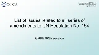 Issues Related to Amendments to UN Regulation No. 154 at GRPE 90th Session