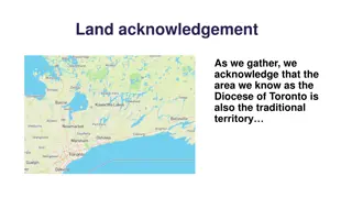 Acknowledgement of Indigenous Territories in the Diocese of Toronto