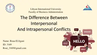 Interpersonal and Intrapersonal Conflicts in Business Administration