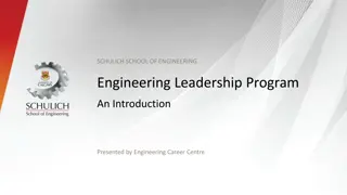 Enhancing Engineering Leadership Skills at Schulich School of Engineering