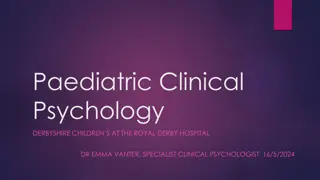 Paediatric Clinical Psychology Services at Royal Derby Hospital