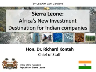 India-Sierra Leone Relations: A Flourishing Partnership