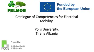 Competencies for Electrical Mobility at Polis University, Tirana, Albania