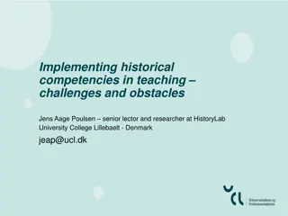 Challenges and Solutions in Implementing Historical Competencies in Teaching
