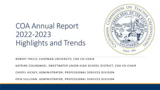 California Educator Preparation Programs: Highlights and Trends 2022-2023