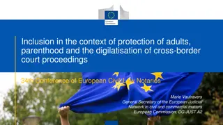 EU Commission Initiatives: Inclusion and Digitalization in Cross-Border Proceedings