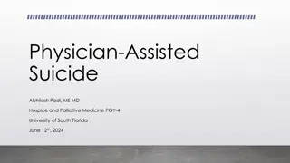 Physician-Assisted Suicide: Multiple Considerations and Perspectives
