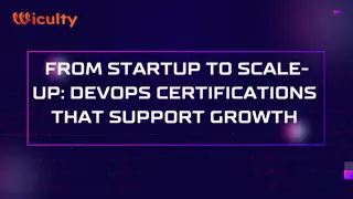 From Startup to Scale-Up DevOps Certifications that Support Growth