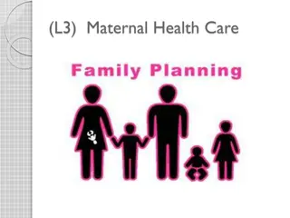 Maternal Health Care and Family Planning Overview