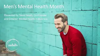 Men's Mental Health: Importance and Challenges