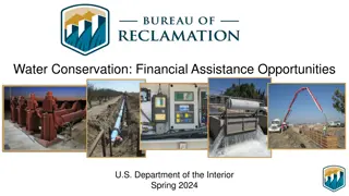 Water Conservation Financial Assistance Opportunities by U.S. Department of the Interior