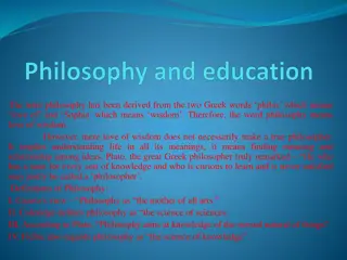 The Essence of Philosophy: Love of Wisdom and Pursuit of Knowledge