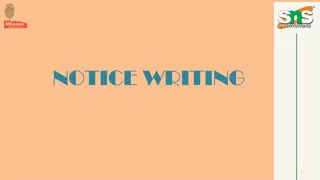 Guide to Writing Effective Notices for Schools and Organizations