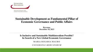 Sustainable Development as Fundamental Pillar of Global Economic Governance Reform