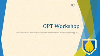 Optional Practical Training (OPT) for F-1 Students