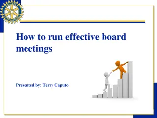 Effective Strategies for Running Board Meetings