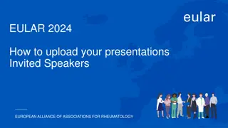 How to Upload Presentations for EULAR 2024