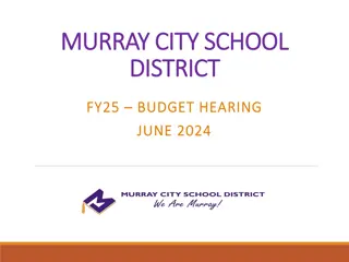 Murray City School District FY25 Budget Overview