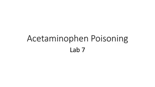 Acetaminophen Poisoning: Mechanism, Toxicity, and Treatment