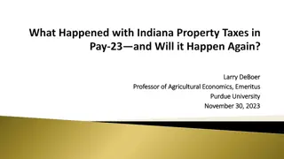 Property Tax Trends in Indiana: A Comparative Analysis