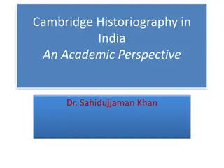 Cambridge Historiography in India: An Academic Perspective