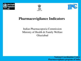 Pharmacovigilance Indicators for Monitoring Health Interventions in India
