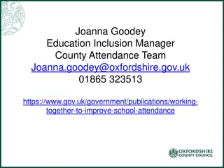 Oxfordshire County Attendance Support Team Updates