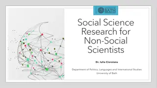 Understanding Social Science Research for Non-Social Scientists at University of Bath
