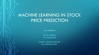 Machine Learning for Stock Price Prediction