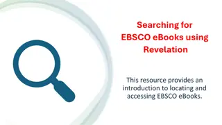 How to Access and Search for EBSCO eBooks Using Revelation