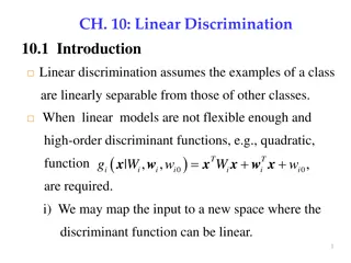 Understanding Linear Discrimination for Classification