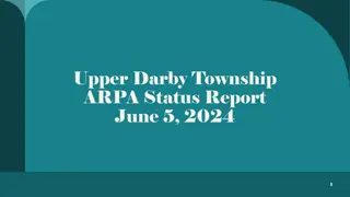 Upper Darby Township ARPA Funding Status Report