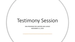 Expert Testimony Guidelines for Lawyers and Judges