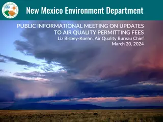 Updates on Air Quality Permitting Fees in New Mexico