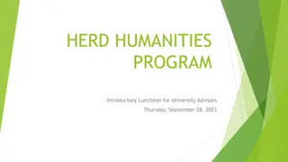 Overview of Herd Humanities Program at Marshall University