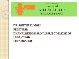 Models of Teaching in Education