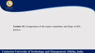 Steps in the EIA Process at Centurion University, Odisha, India