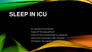 Sleep Patterns and Architecture in the ICU Setting