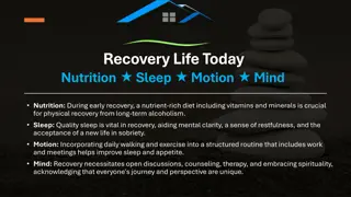 Comprehensive Recovery Guide: Nutrition, Sleep, Motion, Mind