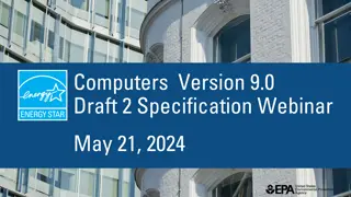 Computers Version 9.0 Draft 2 Webinar Specifications
