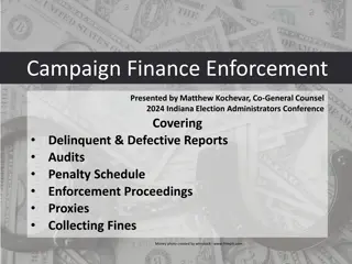 Campaign Finance Enforcement