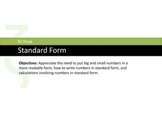 Understanding Standard Form and Numbers Conversion