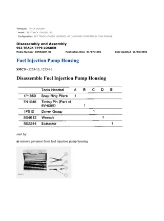 Caterpillar Cat 963 TRACK LOADER (Prefix 18Z) Service Repair Manual Instant Download (18Z00001 and up)