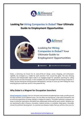 Looking for Hiring Companies in Dubai Your Ultimate Guide to Employment Opportunities