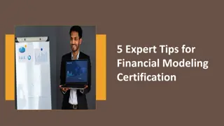 5 Expert Tips for Financial Modeling Certification