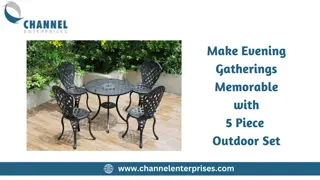 Make Evening Gatherings Memorable  with  5 Piece  Outdoor Set (1)