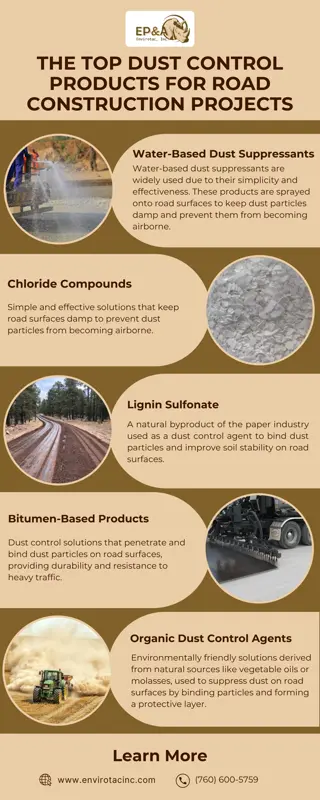 The Top Dust Control Products for Road Construction Projects